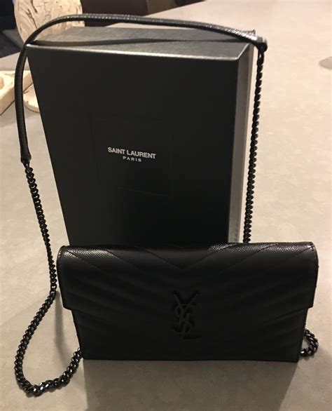 ysl saint laurent wallet on chain|ysl wallet on chain used.